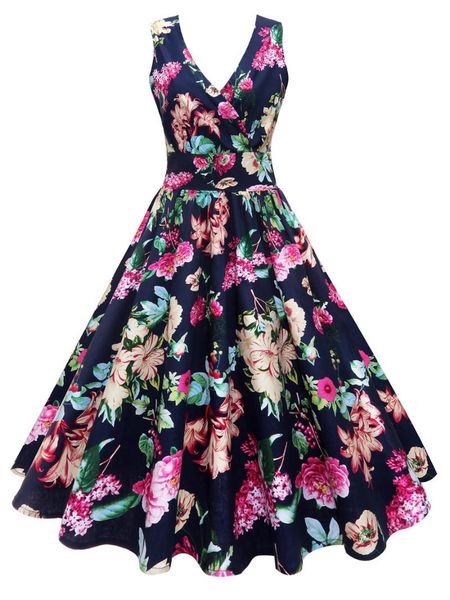 casual dresses plus size elegant casusal vintage pinup rockabilly dress picnic retro 1950s summer vestidos, Black;gray
casual dresses plus size elegant casusal vintage pinup rockabilly dress picnic retro 1950s summer vestidos, Black;gray