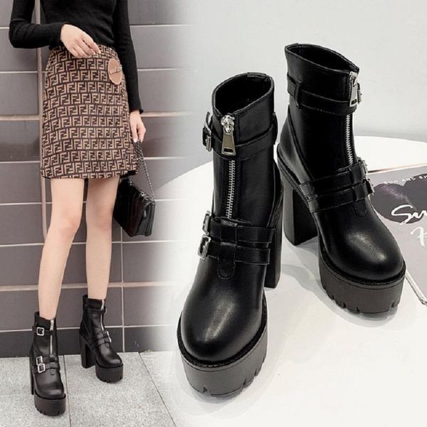 boots spring autumn winter fashion platform ankle women equestrian multiple buckles super high heels ladies worker 1909261, Black
boots spring autumn winter fashion platform ankle women equestrian multiple buckles super high heels ladies worker 1909261, Black