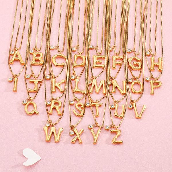 pendant necklaces fashion stainless steel jewelry 26 letters zircon gold color necklace for men women gifts, Silver
pendant necklaces fashion stainless steel jewelry 26 letters zircon gold color necklace for men women gifts, Silver