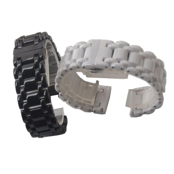 watch bands watchband 16mm 21mm pure ceramic black white strap bracelet for mens womens wristwatches fashion polished butterfly buckle, Black;brown
watch bands watchband 16mm 21mm pure ceramic black white strap bracelet for mens womens wristwatches fashion polished butterfly buckle, Black;brown