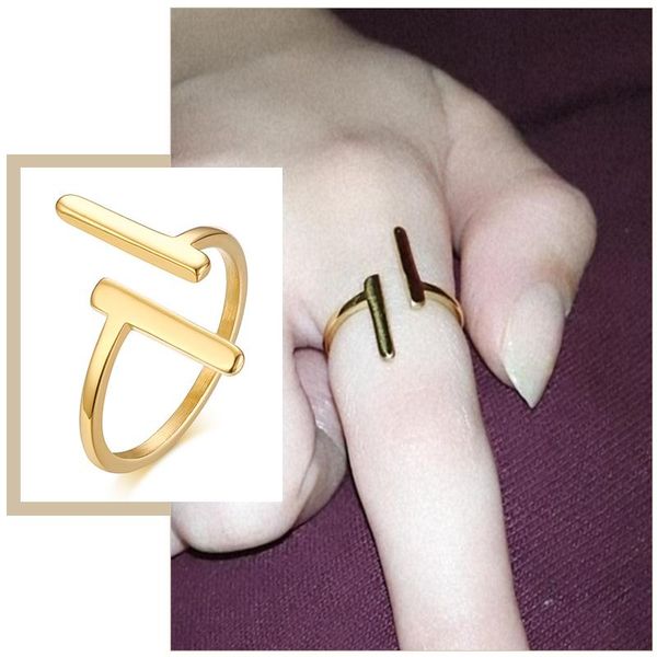 cluster rings minimalism stainless steel double t-shaped for women,gold tone metal geometric exquisite jewelry, gifts friends, Golden;silver
cluster rings minimalism stainless steel double t-shaped for women,gold tone metal geometric exquisite jewelry, gifts friends, Golden;silver