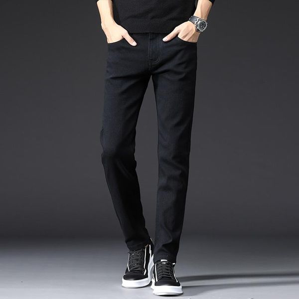 men's jeans 2021 spring and summer stretch slim casual trendy pants, Blue 
men's jeans 2021 spring and summer stretch slim casual trendy pants, Blue