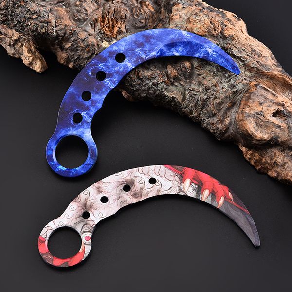 practice training dull karambit knife survival multi-function stainless steel hunting rescue portable outdoor edc tools
practice training dull karambit knife survival multi-function stainless steel hunting rescue portable outdoor edc tools