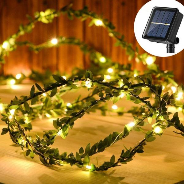 strings 2/5/10m solar powered led string light tiny green leaf garland holiday copper artificial vine lights for christmas party
strings 2/5/10m solar powered led string light tiny green leaf garland holiday copper artificial vine lights for christmas party