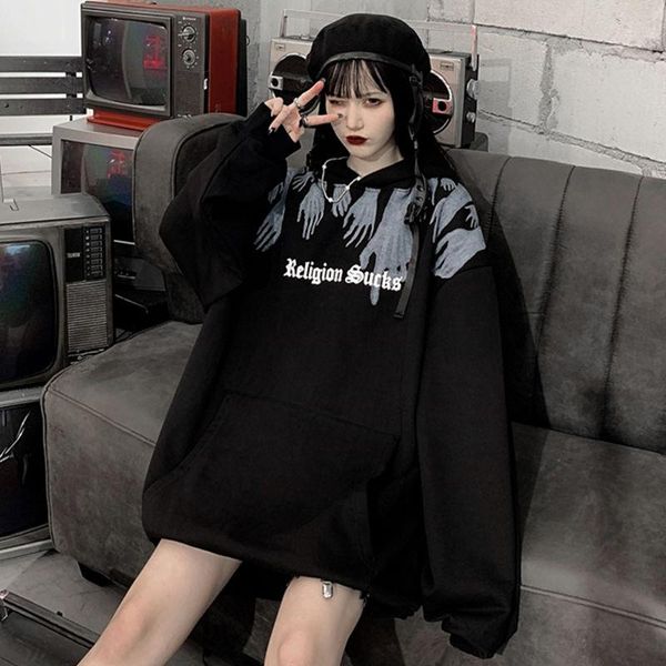 women's hoodies & sweatshirts houzhou gothic oversized hoodie women mall goth harajuku print long sleeve black korean fashion punk grun
women's hoodies & sweatshirts houzhou gothic oversized hoodie women mall goth harajuku print long sleeve black korean fashion punk grun