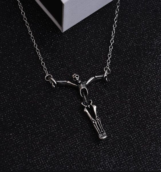 pendant necklaces 2021 est soul skeleton necklace halloween gothic skull jewelry punk vintage party cool for men women gifts, Silver
pendant necklaces 2021 est soul skeleton necklace halloween gothic skull jewelry punk vintage party cool for men women gifts, Silver