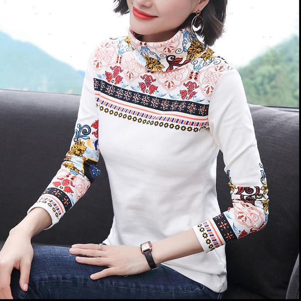 pullovers women turtleneck knitted jumper fashion printed national style female slim clothes streetwear sweaters drop shipping, White;black
pullovers women turtleneck knitted jumper fashion printed national style female slim clothes streetwear sweaters drop shipping, White;black