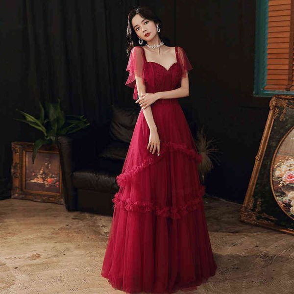 luxury street style dresses toast 2021 wedding wine red temperament bridal female engagement sling banquet evening, Black;pink
luxury street style dresses toast 2021 wedding wine red temperament bridal female engagement sling banquet evening, Black;pink