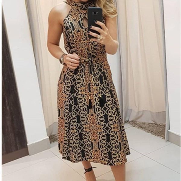 casual dresses women´s print halter backless dress 2021 summer fashion wild sleeveless lace up slim fit, Black;gray
casual dresses women´s print halter backless dress 2021 summer fashion wild sleeveless lace up slim fit, Black;gray