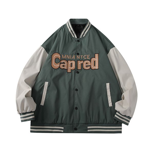 fashion men autumn baseball jackets patchwork color harajuku casual streetwear bomber jacket male baseball coats, Black;brown
fashion men autumn baseball jackets patchwork color harajuku casual streetwear bomber jacket male baseball coats, Black;brown