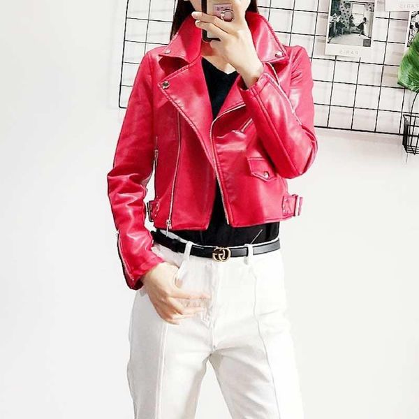 women's leather & faux arrival red winter autumn green motorcycle jackets yellow jacket women coat slim pu, Black
women's leather & faux arrival red winter autumn green motorcycle jackets yellow jacket women coat slim pu, Black