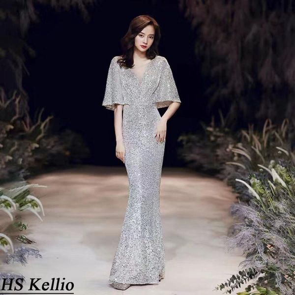 party dresses evening-dress-long sparkle short sleeve mermaid silver evening gown sequined, White;black
party dresses evening-dress-long sparkle short sleeve mermaid silver evening gown sequined, White;black