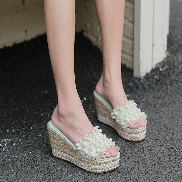 slippers low on a wedge shoes ladies' glitter slides platform jelly rome rubber fabric crystal hoof heels basic cotton, Black
slippers low on a wedge shoes ladies' glitter slides platform jelly rome rubber fabric crystal hoof heels basic cotton, Black