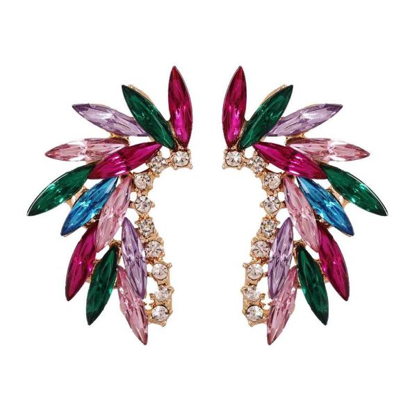stud fashion angel wing earrings bright gorgeous crystal party accessories handmade women's gift feather design statement jewelry, Golden;silver
stud fashion angel wing earrings bright gorgeous crystal party accessories handmade women's gift feather design statement jewelry, Golden;silver