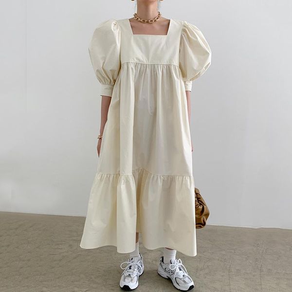 maternity dresses summer women girl korea vintage loose high waist slim was thin elegant square collar puff sleeve maxi dress pregnant woman, White
maternity dresses summer women girl korea vintage loose high waist slim was thin elegant square collar puff sleeve maxi dress pregnant woman, White