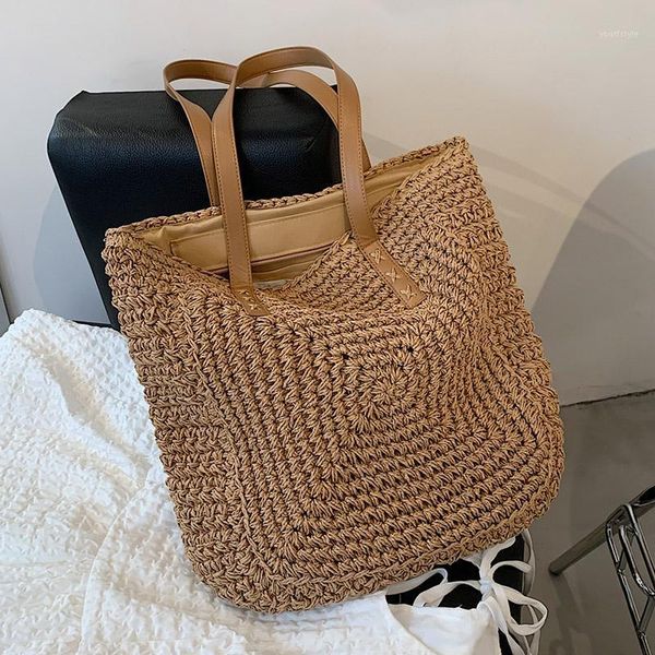 evening bags fashion rattan women shoulder woven female handbags large capacity summer beach straw casual big tote purses 2021
evening bags fashion rattan women shoulder woven female handbags large capacity summer beach straw casual big tote purses 2021