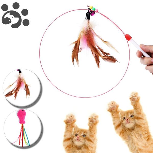 cat toys pet toy teaser multi color bird feather with bell scratcher stick for cute funny colorful rod
cat toys pet toy teaser multi color bird feather with bell scratcher stick for cute funny colorful rod