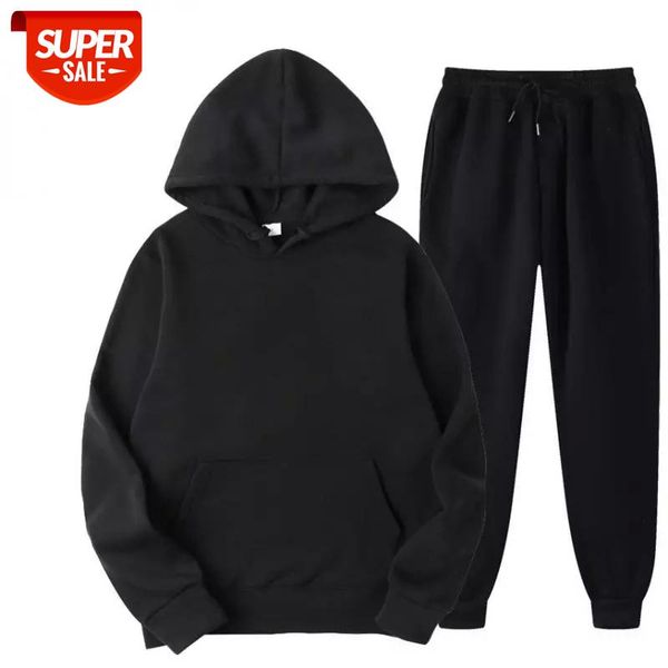 New Men Set Spring Autumn Fashion Mens Tracksuit Cotton Comfortable Two Piece Casual Sportswear Set Male Hoodies + Pants Solid #XX0n, Gray
New Men Set Spring Autumn Fashion Mens Tracksuit Cotton Comfortable Two Piece Casual Sportswear Set Male Hoodies + Pants Solid #XX0n, Gray