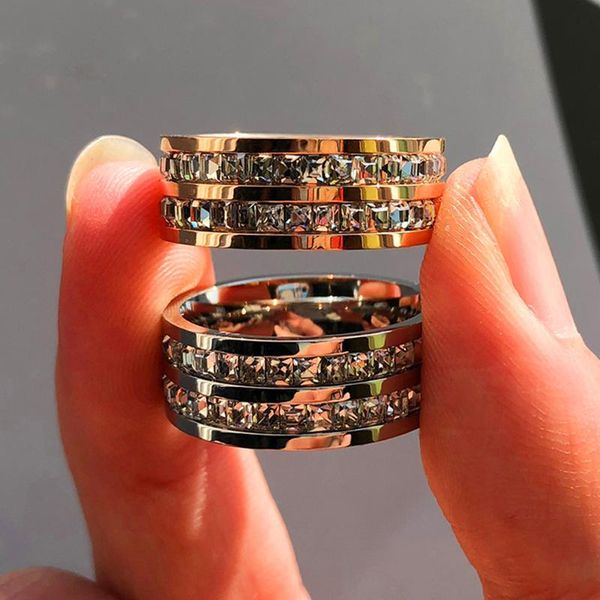 cluster rings ywshk luxury female crystal zircon stone ring stainless steel wedding promise silver color engagement jewelry for women, Golden;silver
cluster rings ywshk luxury female crystal zircon stone ring stainless steel wedding promise silver color engagement jewelry for women, Golden;silver