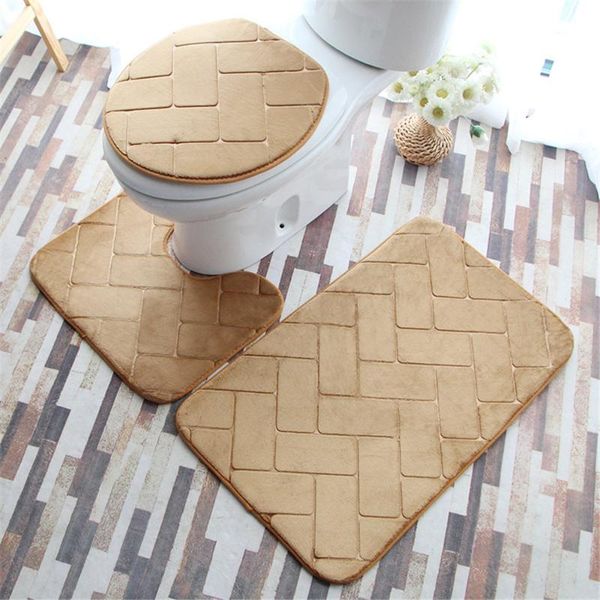bath mats 3pcs/set flannel water absorption bathroom mat anti-slip mattress washing living room floor carpet rug toilet lid cover
bath mats 3pcs/set flannel water absorption bathroom mat anti-slip mattress washing living room floor carpet rug toilet lid cover