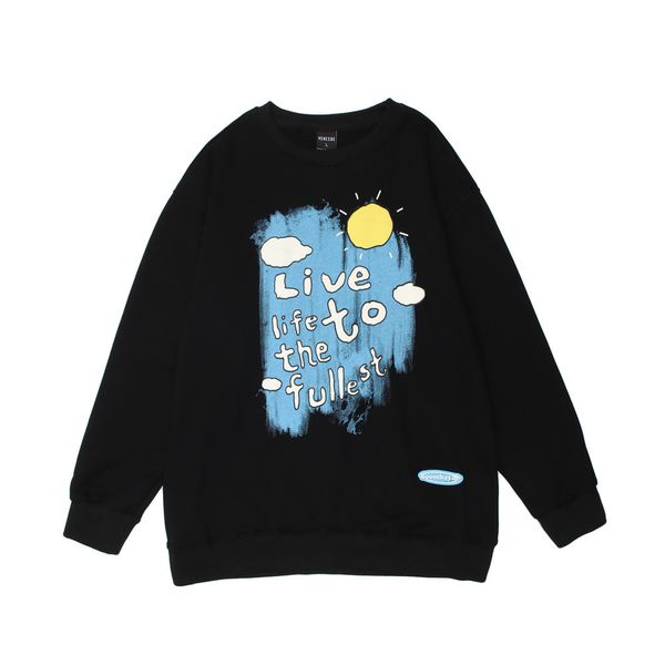 sweatshirts cartoon fun letter foam printed sweater mens street trend loose round neck with long sleeve hoodie, Black
sweatshirts cartoon fun letter foam printed sweater mens street trend loose round neck with long sleeve hoodie, Black