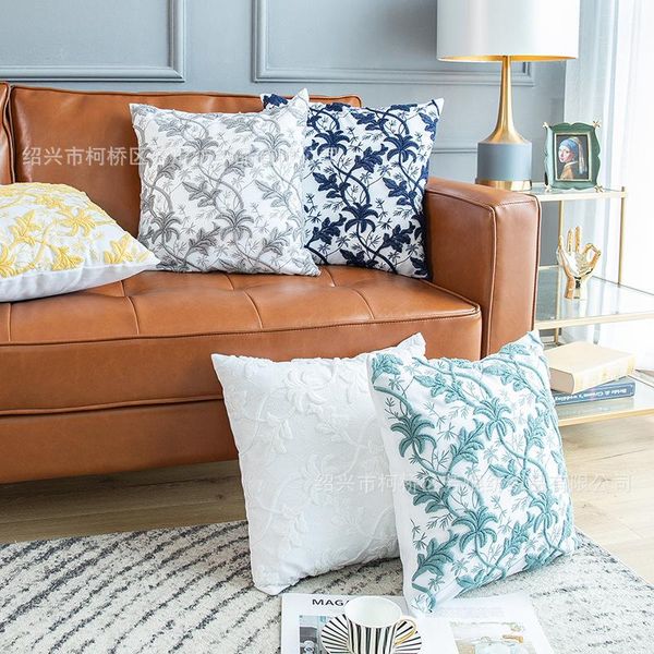 cushion/decorative pillow leaf embroidered cushion cover home decor linen cotton beige yellow gray dark blue 3d floral case 45x45cm throw pi
cushion/decorative pillow leaf embroidered cushion cover home decor linen cotton beige yellow gray dark blue 3d floral case 45x45cm throw pi