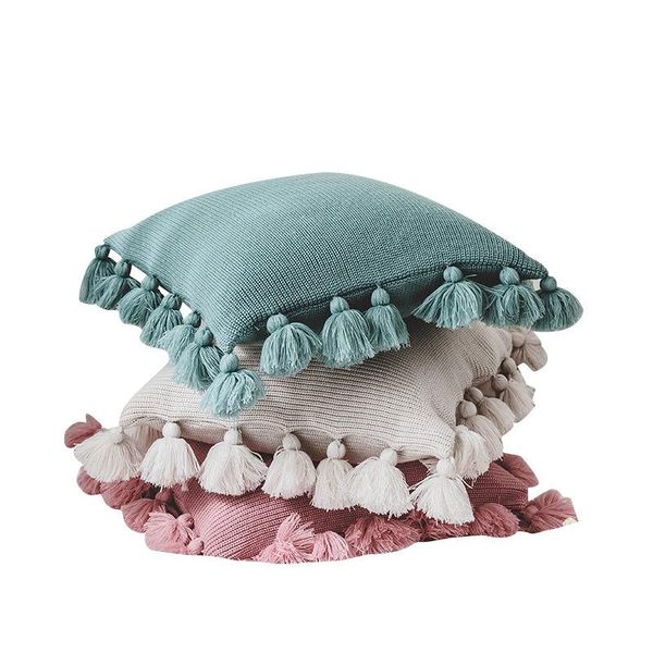 cushion/decorative pillow nordic style solid color knitted cushion cover soft cozy pillowcase home decor sofa chair waist throw with tassel
cushion/decorative pillow nordic style solid color knitted cushion cover soft cozy pillowcase home decor sofa chair waist throw with tassel