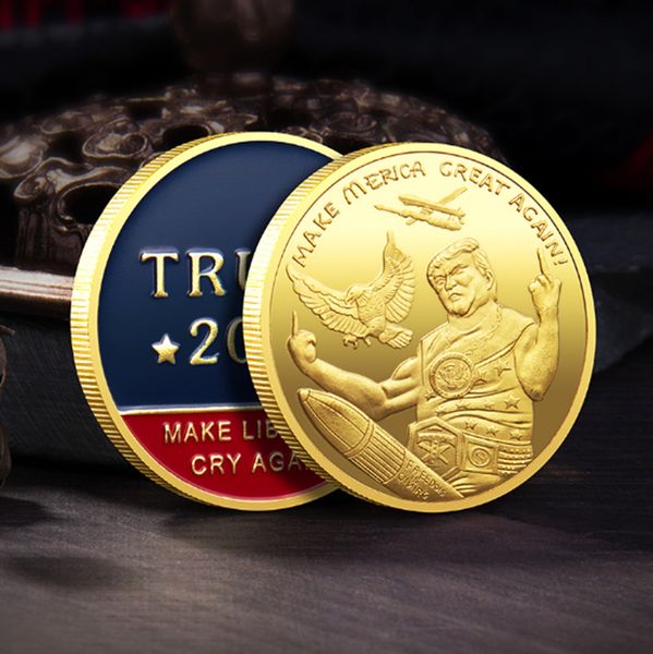 2pcs non magnetic us president trump craft make american great liberals cry again gold plated souvenir badge
2pcs non magnetic us president trump craft make american great liberals cry again gold plated souvenir badge