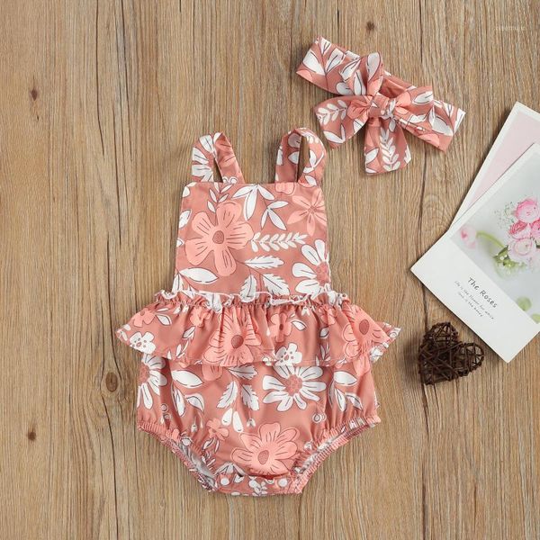 born baby girls printed floral romper sleeveless round neck elastic waist triangle crotch halter jumpsuits with hairband 2pcs rompers, Blue
born baby girls printed floral romper sleeveless round neck elastic waist triangle crotch halter jumpsuits with hairband 2pcs rompers, Blue