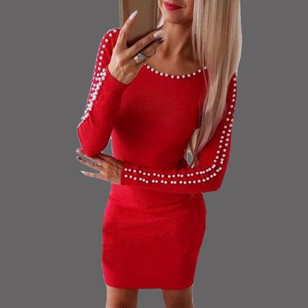 casual dresses autumn winter women knitted dress bag hip long sleeve solid hedging tight beaded mini high-waist bottoming, Black;gray
casual dresses autumn winter women knitted dress bag hip long sleeve solid hedging tight beaded mini high-waist bottoming, Black;gray