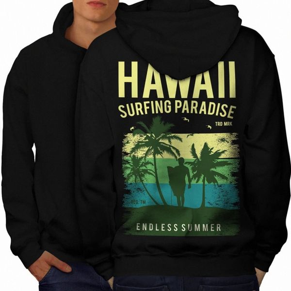 wellcoda hawaii surf paradise mens hoodie, summer printed on the jumpers back a6te#, Black
wellcoda hawaii surf paradise mens hoodie, summer printed on the jumpers back a6te#, Black
