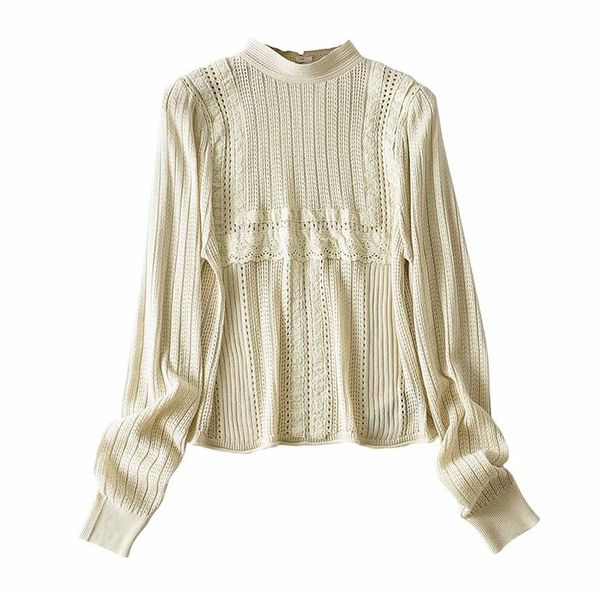 women's sweaters 2021 hollow half high neck temperament long sleeve sweater women 0917, White;black
women's sweaters 2021 hollow half high neck temperament long sleeve sweater women 0917, White;black