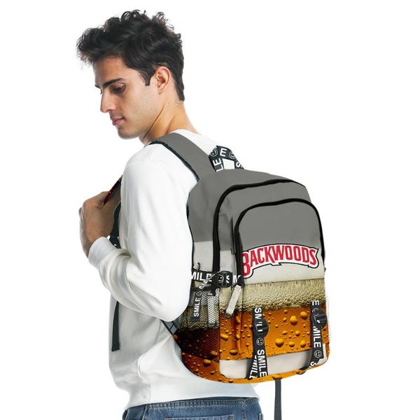 backpack men women backpacks fashion beer cigars backwoods students teenage boys girls school bags oxford waterproof outdoor shoulder bag
backpack men women backpacks fashion beer cigars backwoods students teenage boys girls school bags oxford waterproof outdoor shoulder bag