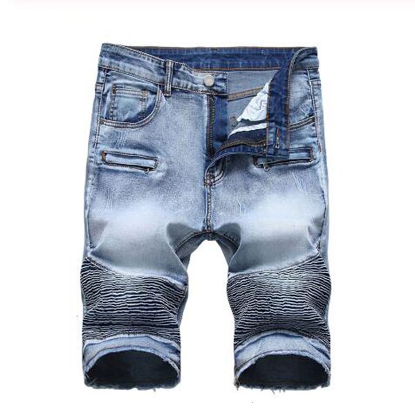 men's light blue slim straight stretch denim shorts fot moto plus big size pleated fringe jeans summer capri fq30
men's light blue slim straight stretch denim shorts fot moto plus big size pleated fringe jeans summer capri fq30