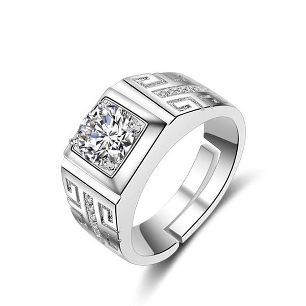 wedding rings 1 piece silver plated alloy white crystal man's open ring luxury domineering couple, Slivery;golden
wedding rings 1 piece silver plated alloy white crystal man's open ring luxury domineering couple, Slivery;golden