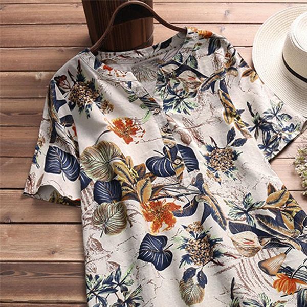 fashion blouse womens button casual plus size linen shirt vintage boho floral loose blouse chemisier femme woman blouses, White
fashion blouse womens button casual plus size linen shirt vintage boho floral loose blouse chemisier femme woman blouses, White
