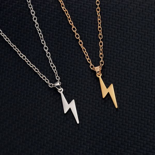 rinhoo stainless steel necklace for women men long chain small lightning pendant necklace party ornament jewelry gift, Silver
rinhoo stainless steel necklace for women men long chain small lightning pendant necklace party ornament jewelry gift, Silver