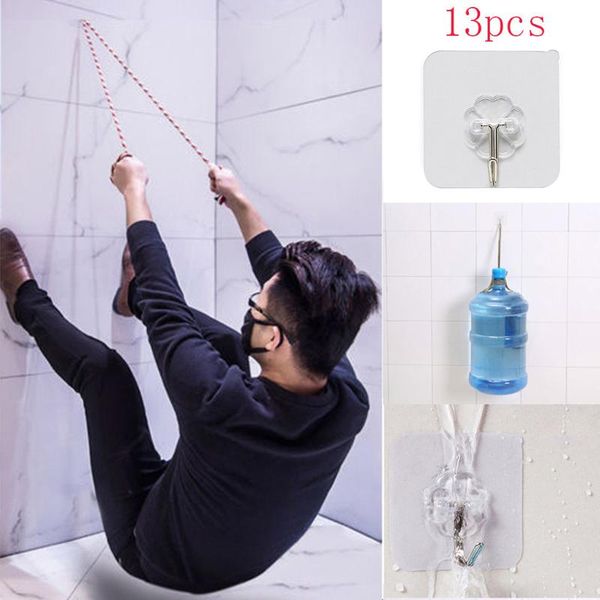 hooks & rails good 13pcs hanger hook transparent strong adhesive wall hangers vacuum suction cup heavy bathroom stainless steel
hooks & rails good 13pcs hanger hook transparent strong adhesive wall hangers vacuum suction cup heavy bathroom stainless steel