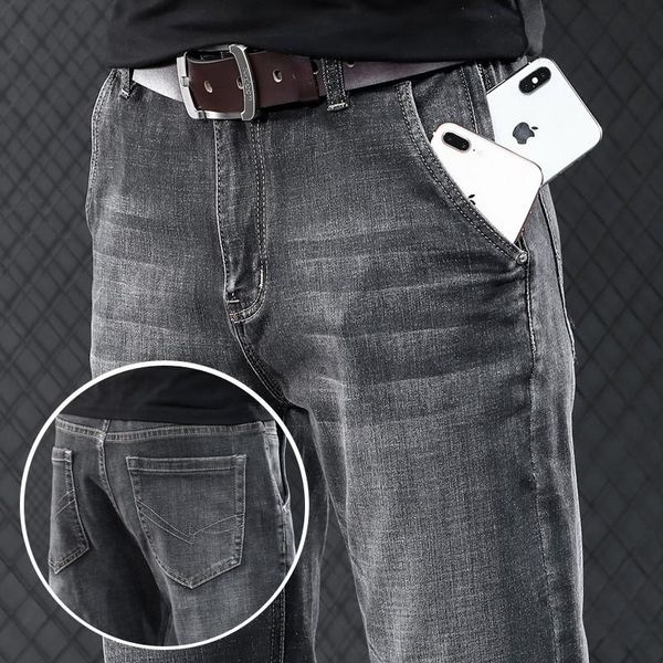 men's jeans 2022 autumn anti-theft zipper cotton elastic regular fit classic style grey slim denim pants male brand trousers, Blue
men's jeans 2022 autumn anti-theft zipper cotton elastic regular fit classic style grey slim denim pants male brand trousers, Blue