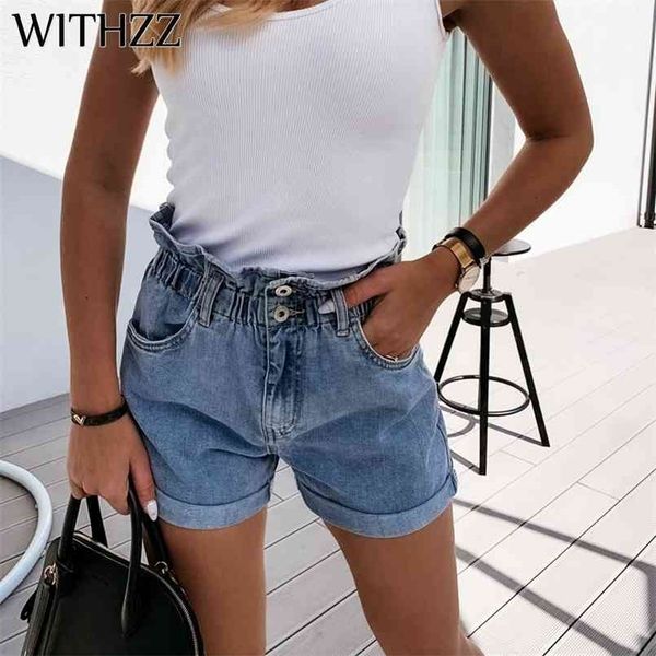 withzz summer jean's fashion casual straight high waist denim shorts 210809, Blue
withzz summer jean's fashion casual straight high waist denim shorts 210809, Blue