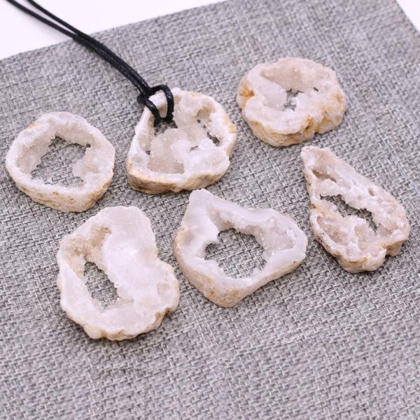 pendant necklaces natural stone necklace agate crystal cluster sliced exquisite jewelry for making diy accessories, Silver
pendant necklaces natural stone necklace agate crystal cluster sliced exquisite jewelry for making diy accessories, Silver