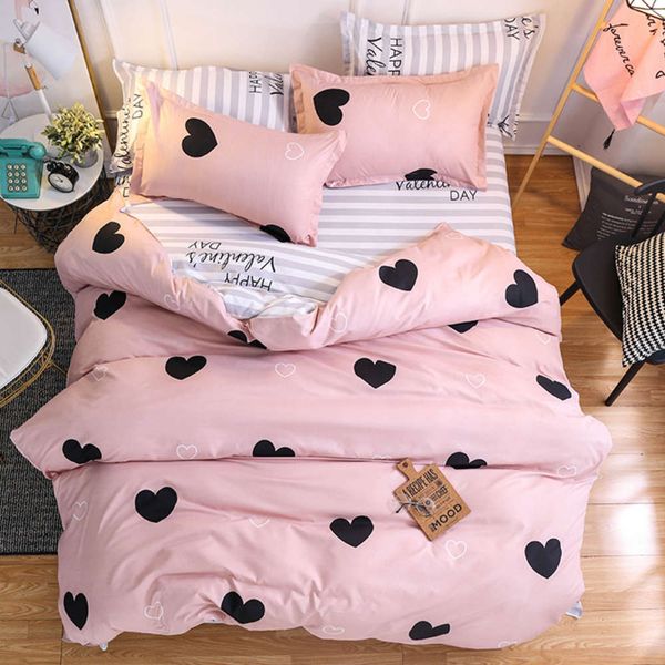 bedding 4-piece set small fresh simple bedding 3-piece for single person double
bedding 4-piece set small fresh simple bedding 3-piece for single person double