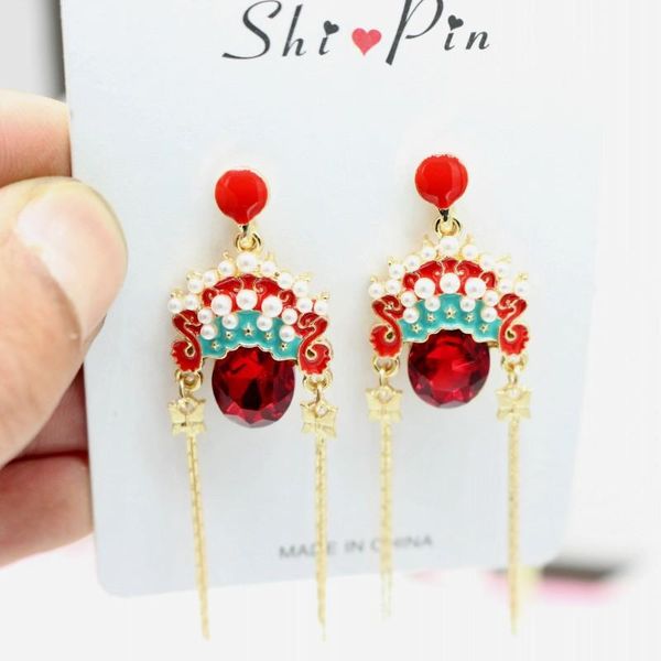 dangle & chandelier chinese style beijing opera facial makeup ear hook 2021 fashion dao dan personality simple earrings jewelry, Silver
dangle & chandelier chinese style beijing opera facial makeup ear hook 2021 fashion dao dan personality simple earrings jewelry, Silver