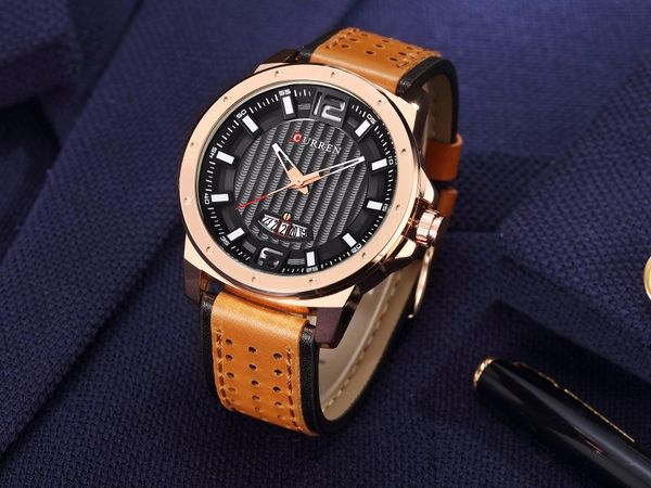 wristwatches curren military leather business quartz watches men sport casual calender wristwatch relogio masculino clock, Slivery;brown
wristwatches curren military leather business quartz watches men sport casual calender wristwatch relogio masculino clock, Slivery;brown