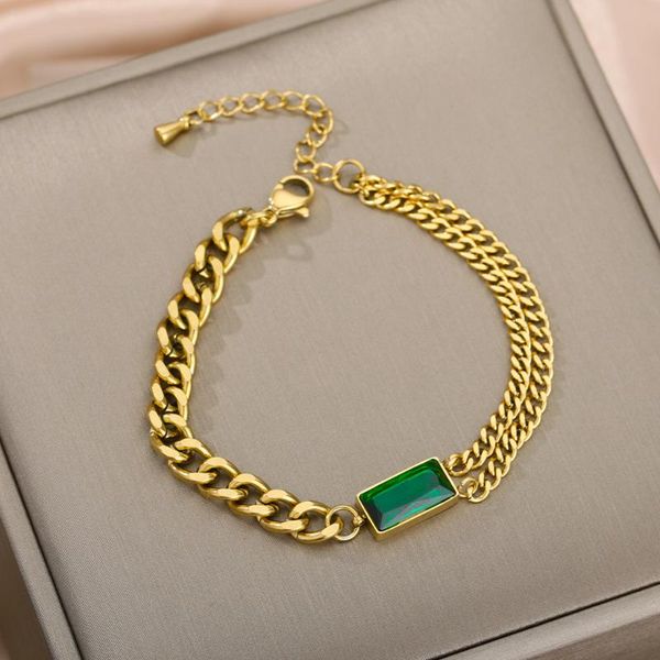 anklets stainless steel punk anklet for women green crystal zircon pendant bracelet thick simple minimalist gold color jewelry, Red;blue
anklets stainless steel punk anklet for women green crystal zircon pendant bracelet thick simple minimalist gold color jewelry, Red;blue