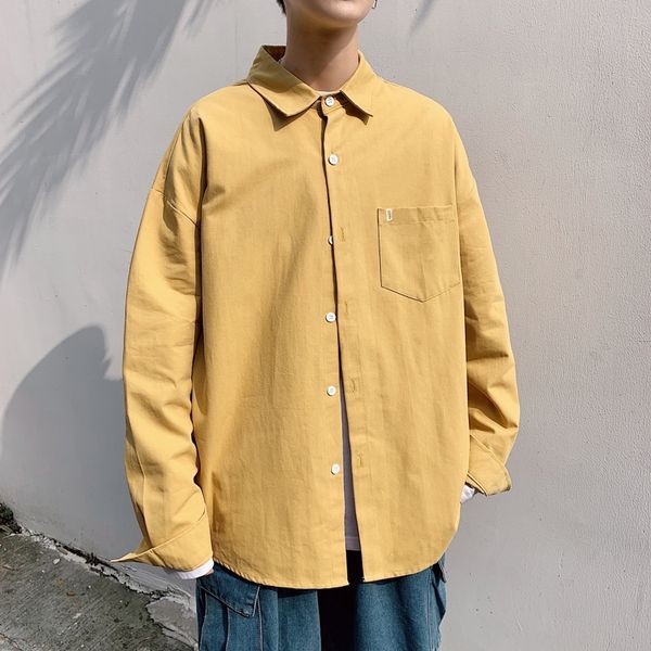 2021 brand spring autumn long sleeves new flannel collar black korea style shirt for men's clothes exwt, White;black
2021 brand spring autumn long sleeves new flannel collar black korea style shirt for men's clothes exwt, White;black