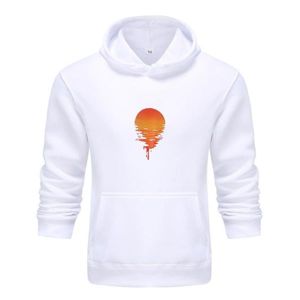 men's hoodies & sweatshirts man autumn hooded long sleeved pocket hoodie print solid winter sweatshirt basic top, Black