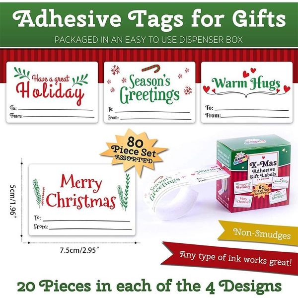 gift wrap christmas tags made by paper durable and strong 2 colors to choose 300 pieces 1 roll large amount fulfill festival needs
gift wrap christmas tags made by paper durable and strong 2 colors to choose 300 pieces 1 roll large amount fulfill festival needs