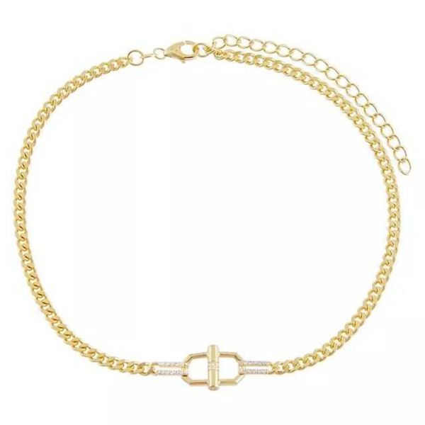 cuban women's 5mm chain link, cz transparent lapel, gold, european style trend q0809, Silver
cuban women's 5mm chain link, cz transparent lapel, gold, european style trend q0809, Silver