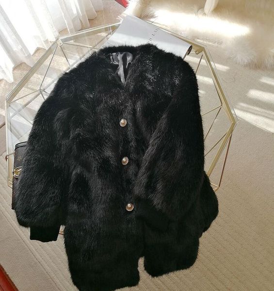 2019 winter chic v neck hairy shaggy faux black fur coat pearl buttons long sleeve furry fur women jacket mid long outerwear
2019 winter chic v neck hairy shaggy faux black fur coat pearl buttons long sleeve furry fur women jacket mid long outerwear